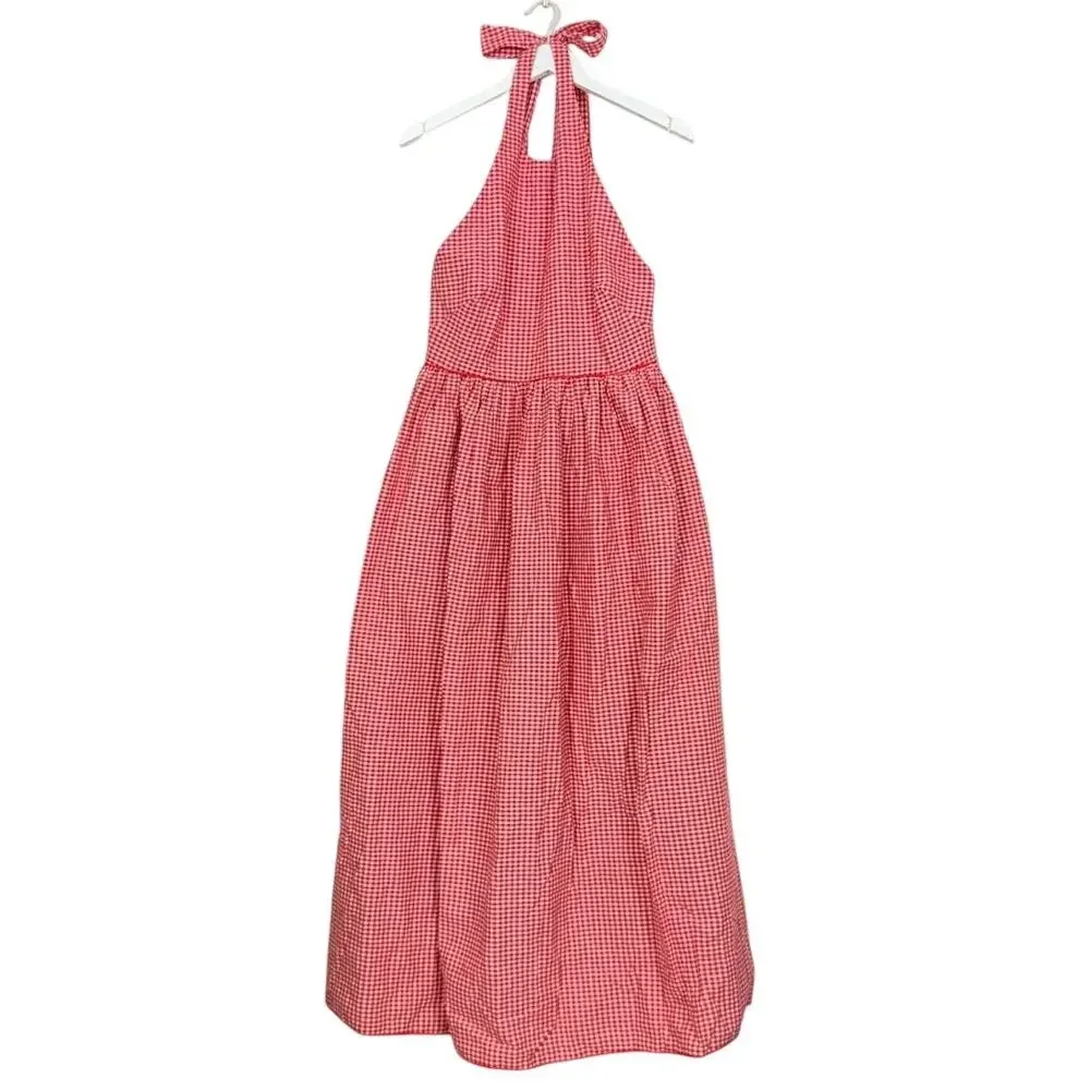 Tuckernuck Red Gingham Halter Marcie Dress - Picture 5 of 10